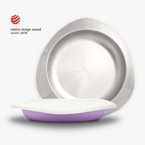 VIIDA-Souffle-djecji-tanjur-antibakterijski-nehrđajuci-celik-boja-lavande