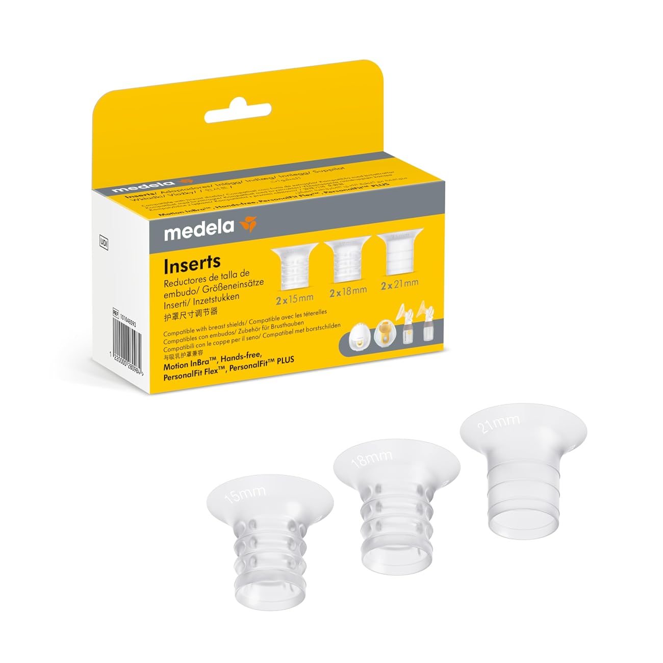 MEDELA umetci za PersonalFit Flex i Motion InBra štitnike za grudi, 15-18-21mm, 2 kom